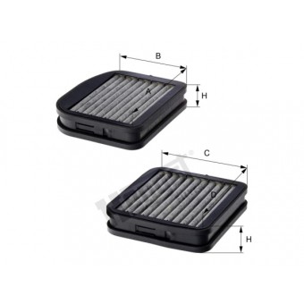 Klima Filtresi W210 W220 Set Karbonlu